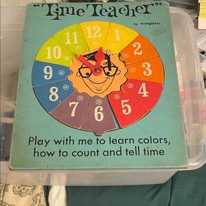 Time Teacher Learning Clock - Multicolor